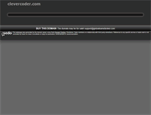 Tablet Screenshot of clevercoder.com